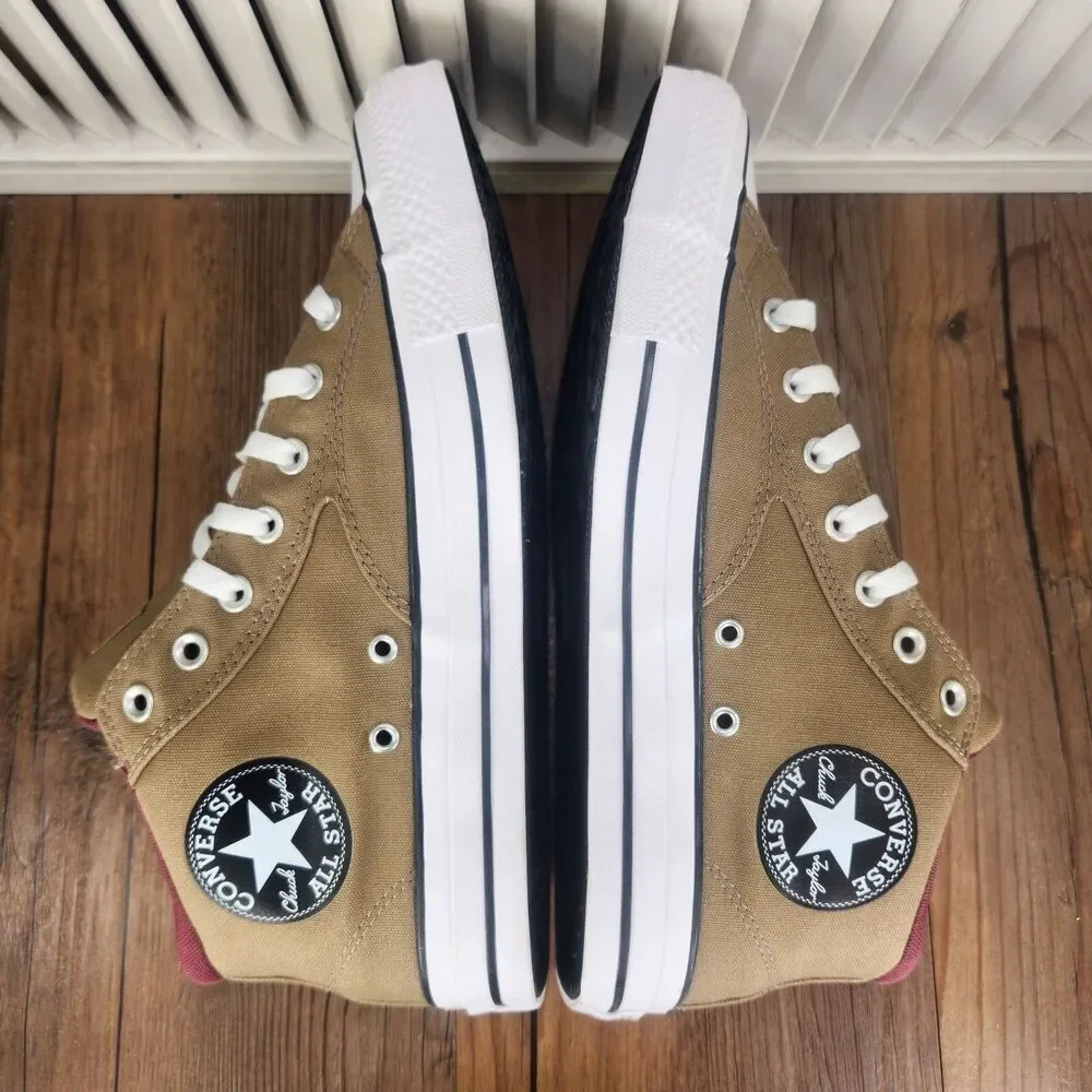 Converse CTAS Malden Street Mid Mens Size 11 Roasted Cherry Canvas Sneaker Shoes